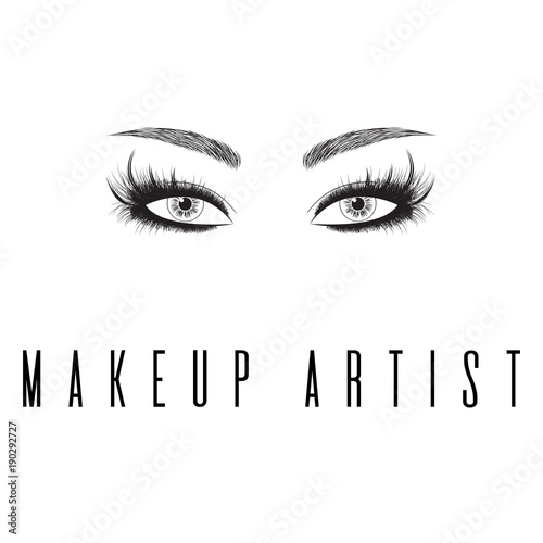 Beauty Studio Concept Makeup Artist Fashion Logo Design