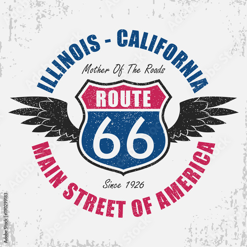route-66-grafika-typograficzna-na-t-shirt-oryginalny-projekt