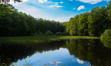 Fototapeta  - idyllic polish landscape lake