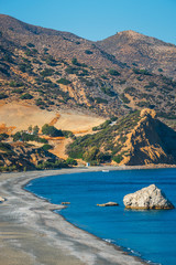 Wall Mural - Coast of Crete island near Matala in Greece