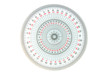 © Rattanachat - circle measuring equipment 360 degree on white background, tranparent protractor