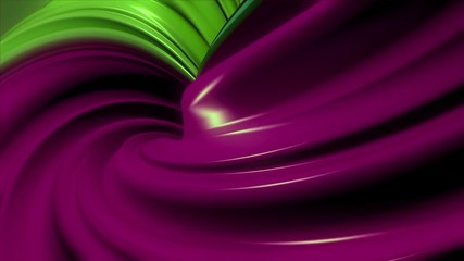Poster - Purple and green glowing circles motion background. Video animation seamless looping. Abstract 3D circle motion