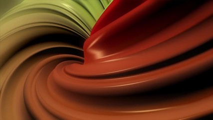 Poster - Colorful glowing circles motion background. Video animation seamless looping. Abstract 3D circle motion