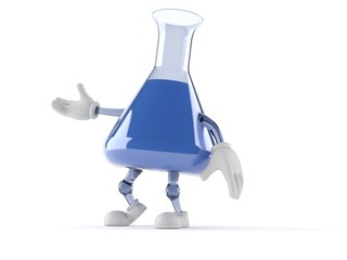 Poster - Chemistry flask character