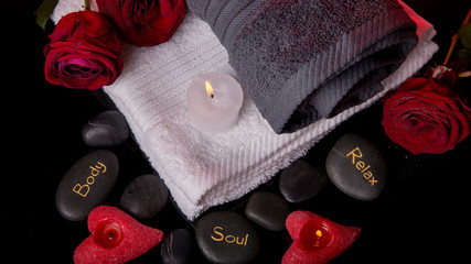 Wellness decoration, Spa concept in Valentine's Day