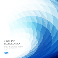 Poster - Abstract background with distorted geometric shapes. Bright shades of blue.