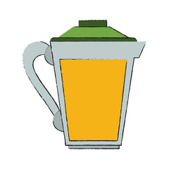 Sticker - juice jar isolated icon vector illustration graphic design