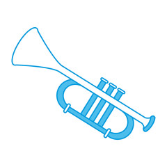 Poster - Trumpet music instrument icon vector illustration graphic design