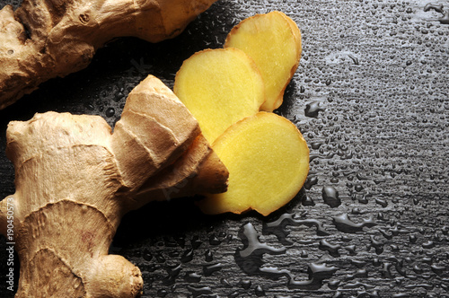 Zingiber officinale Πιπερόριζα Zenzero Jengibre Ingwer Ginger Ingefära Kion Imbi Tableau sur Toile