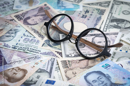 World Global Or International Financial Analysis Concept - 