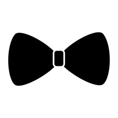 Poster - bowtie or bow icon image vector illustration design  black and white