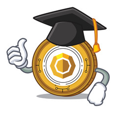 Wall Mural - Graduation komodo coin character cartoon