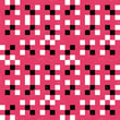 Squares geometric vector seamless pattern. Simple shapes with textured surface.