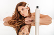 © Drobot Dean - Beauty portrait of ginger woman with flower in hair
