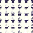 © kadevo - Coffee vector illustration on a seamless pattern background