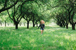 © beatleoff - Cute little girl running in the park