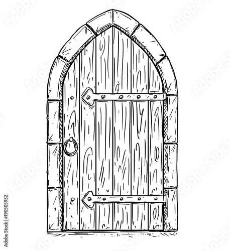 Cartoon Vector Doodle Drawing Illustration Of Closed Or