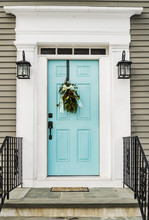 Door Of A Typical New England Residential House