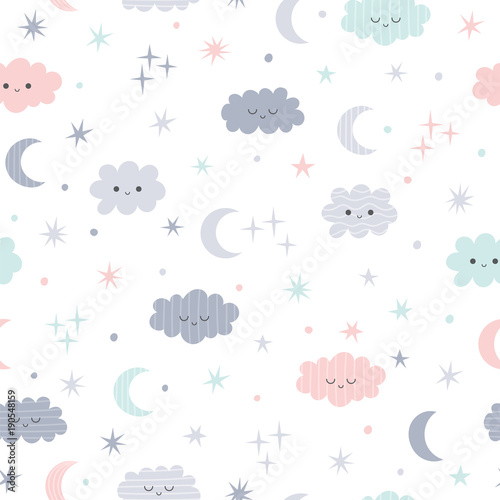 cute-seamless-pattern-for-kids-lovely-children-background-with-moon-stars-and-clouds