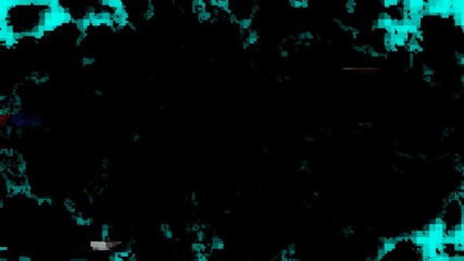 Poster - Noise Glitch Video Damage. multicolored glitch frame. cinematic element. place for text