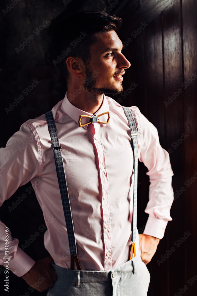 pink dress shirt with bow tie The Pink Fernando Shirt
