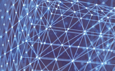 Wall Mural - lattice structure. science or technology background. graphic design. 3d grid surface. abstract vecto