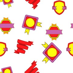 Poster - Badge pattern, cartoon style