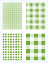 Green Gingham Pattern Background