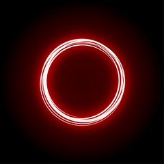 Wall Mural - neon circle design