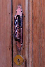The Old Iron Door Handles Twisted Handle Closeup