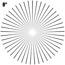 Abstract Circular Geometric Burst Rays On White. EPS 10 Vector