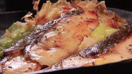 Poster - grilled fish of mackerel