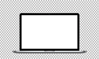 Poster - Laptop in a flat vector style