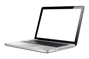 Poster - Laptop in a flat vector style