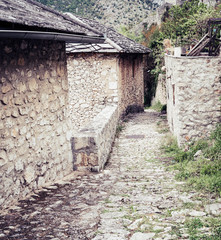 Poster - Medieval street in Pocitelj