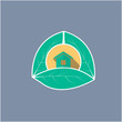 home house icon button symbol