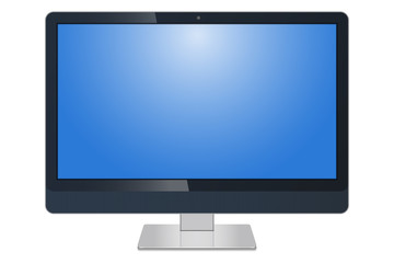 Leinwandbilder - Monitor, imac, LCD screen pc and tv isolated on a white background - vector stock.