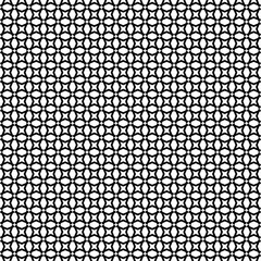 Aufkleber - Abstract black pattern geometric of Islamic, Arabesque ornament on white background. Seamless Vector illustration.