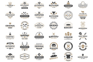 Wall Mural - vintage retro vector logo for banner