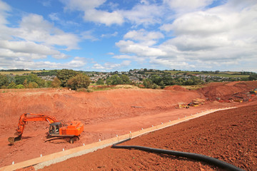 Wall Mural - Road construction site