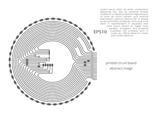 Circuit board background. Vector electronic background.