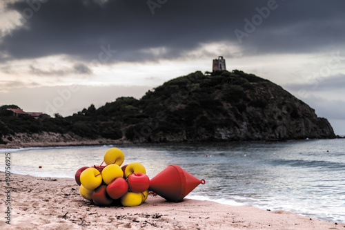 Boe Di Segnalazione Presso Spiaggia Di Chia Sa Colonia Buy