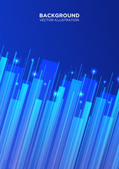 Poster - Abstract glowing striped background. Vector eps 10.