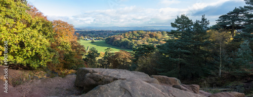 Fotomural Autumn at Alderley Edge, Cheshire, England