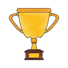 Trophy cup symbol icon vector illustration graphic design