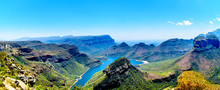 View Of The Highveld And The Blyde River Dam In The Blyde River Canyon Reserve, Along The Panorama Route In Mpumalanga Province Of South Africa