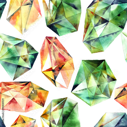 Fotografía Watercolor painted diamonds