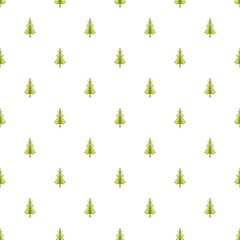 Poster - larch tree pattern seamless in flat style for any design