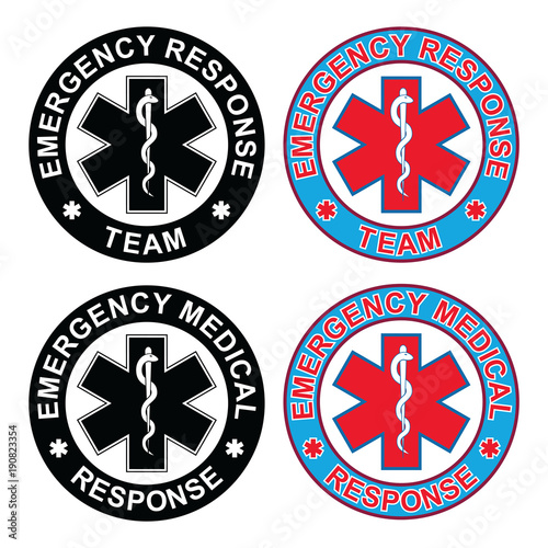 Emergency Medical Response Team is an illustration of an emergency ...