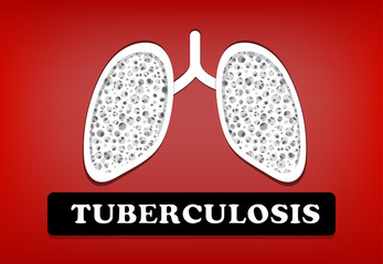 Wall Mural - Tuberculosis, Lung Cancer in vector design